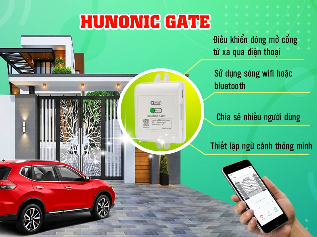 Bộ điều khiển cổng Hunonic Gate 12 min