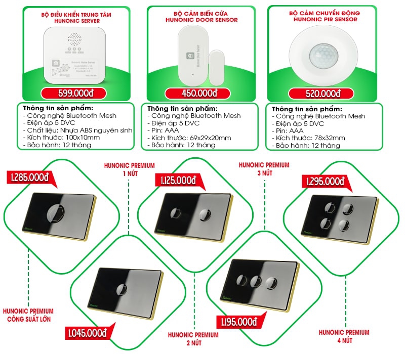 bao gia cong tac hunonic premium